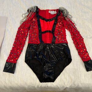 Glamour Red and Black dance costume